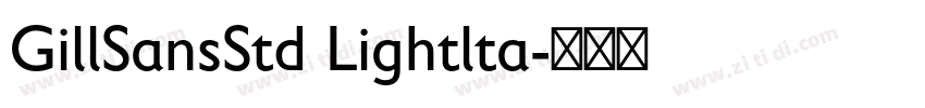 GillSansStd Lightlta字体转换